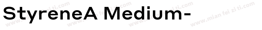 StyreneA Medium字体转换